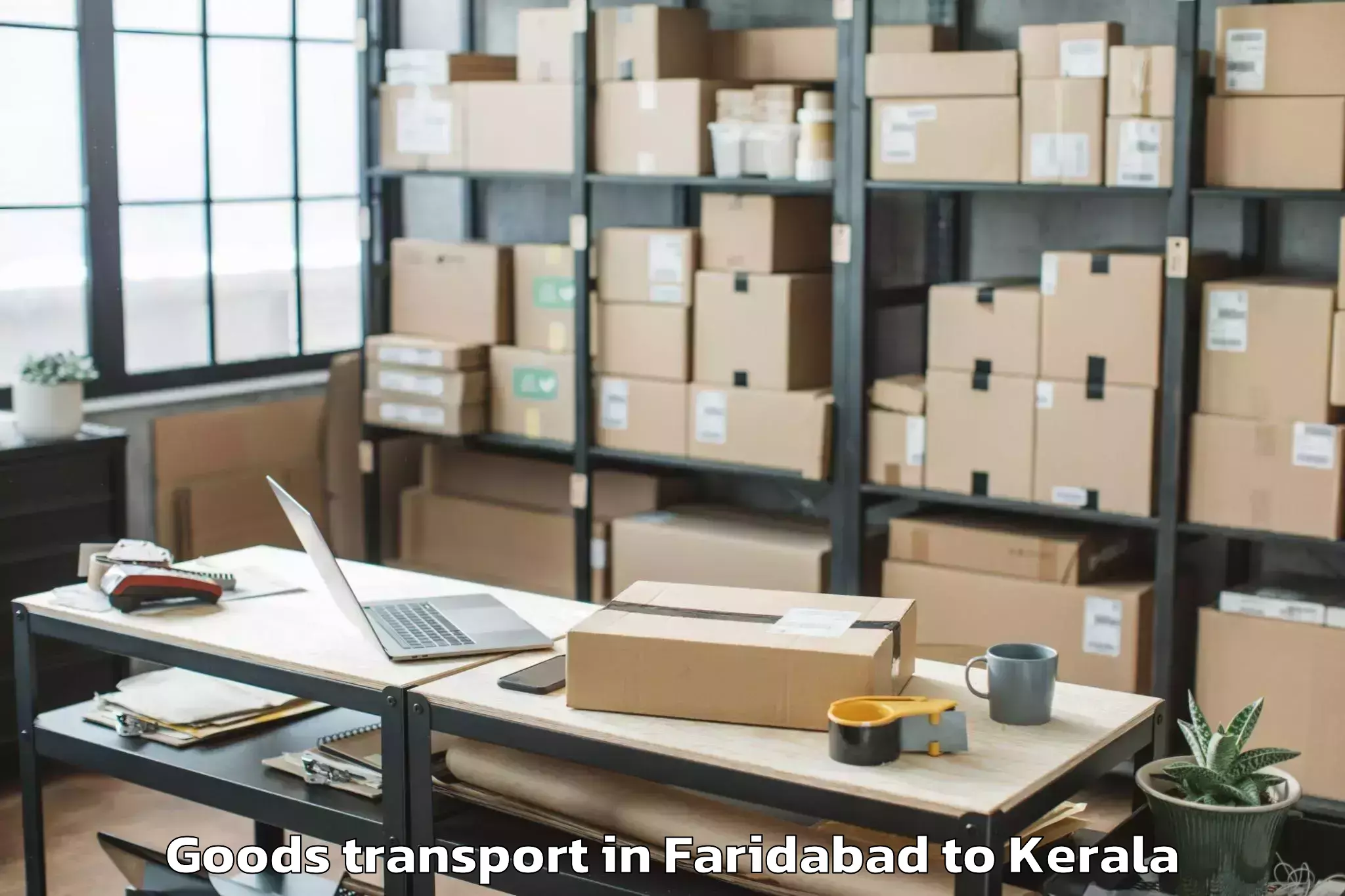 Affordable Faridabad to Kalavoor Goods Transport